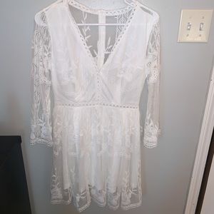 White lace dress